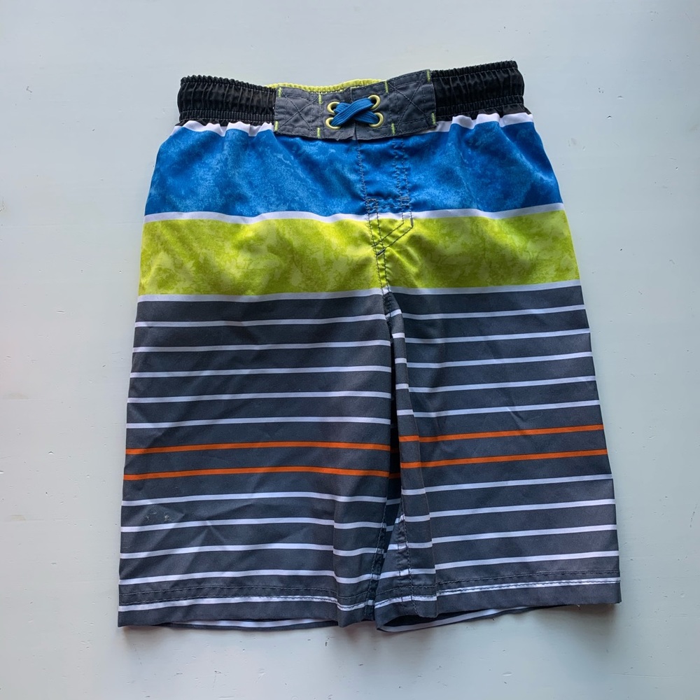 Stripped Swim Trunks